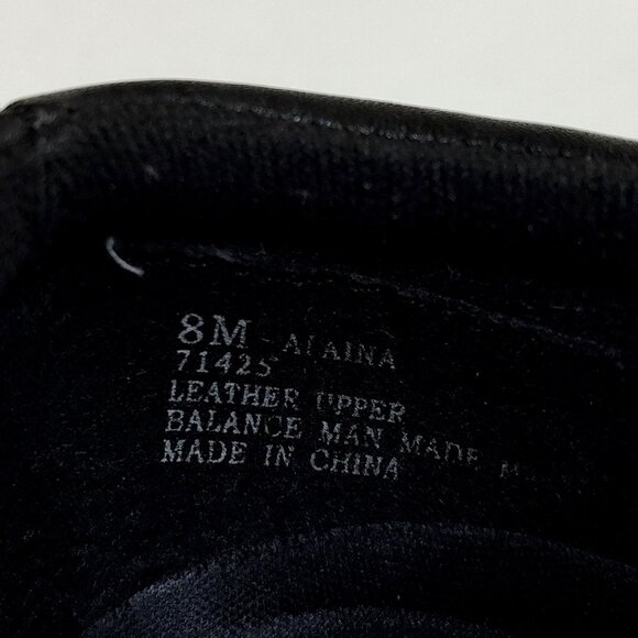 Jasmin Alaina Slip-On Loafer Leather Upper Side Zipper Accent Suede Trim Size 8M - Picture 9 of 9